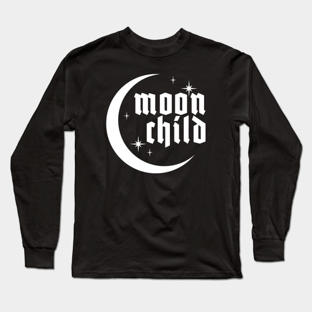 Moon Child Long Sleeve T-Shirt by BlackyStiletto